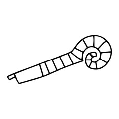 new year party doodles design illustration