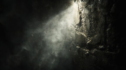 Mysterious Light in a Dark Tunnel: A Moody Atmospheric Image