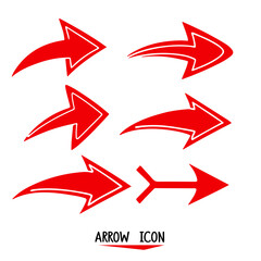 arrow hand draw icons