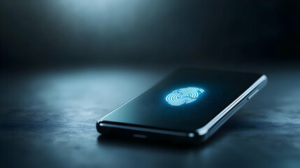 Smartphone with fingerprint scanning on display