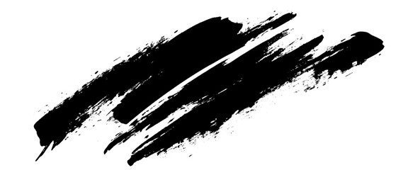 Vector modern black grunge brush stroke background.