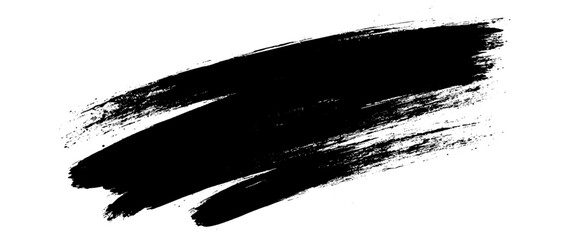 Vector creative watercolor black acrylic brush stroke background.
