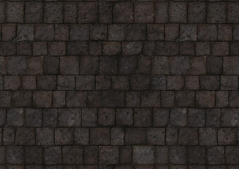 石タイルの背景素材	
