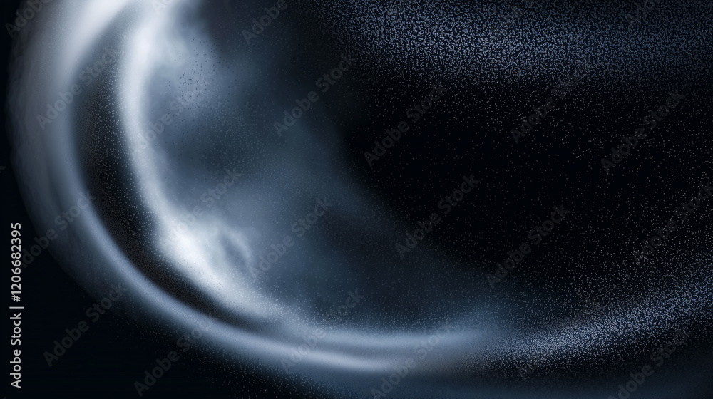 Poster Elegant dark blue abstract background with circular gradient and glowing effect, designed to add depth and sophistication to creative projects in fashion, art, interior design, advertising, and graphi