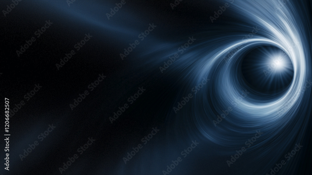Fototapete Elegant dark blue abstract background with circular gradient and glowing effect, designed to add depth and sophistication to creative projects in fashion, art, interior design, advertising, and graphi