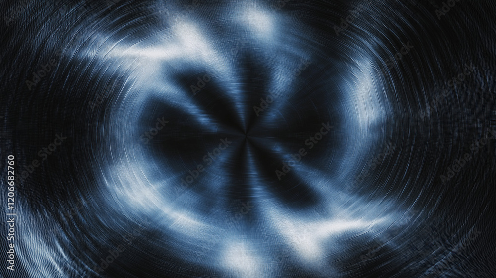 Poster Elegant dark blue abstract background with circular gradient and glowing effect, designed to add depth and sophistication to creative projects in fashion, art, interior design, advertising, and graphi