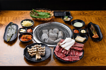 Eel and Beef Charcoal Grilled Set