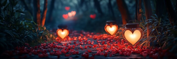 Valentine's Day Romantic Heart Background