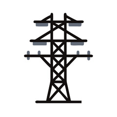 electric pole icon design