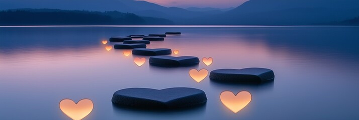 Romantic Valentine's Day Heart Background