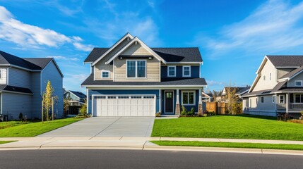 Modern Two-Story Home in a Suburban Neighborhood