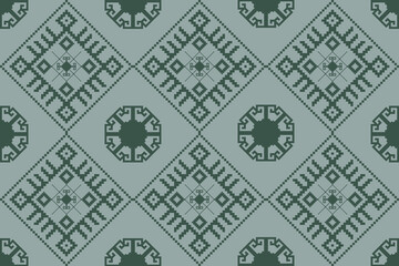 Seamless vector pixel pattern for fabric or printing.