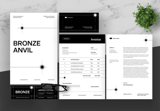 Orange And Gray Stationery