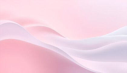 Abstract Gradient Pastel Waves in Pink and Blue Tones