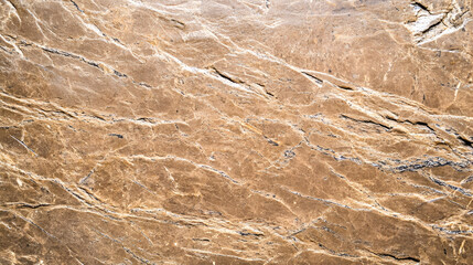 Brown marble stone texture background;  natural stone surface detail for design