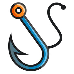 fishing hook icon design