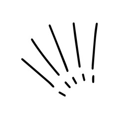 handrawn party doodles element. 2025 new year.  Party time doodle clipart with fireworks, party hat, birthday cake, holiday gift box. Hand drawn icons