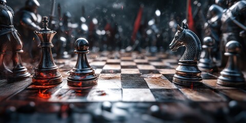 Medieval Chess Battle Game Strategy
