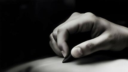 Hand crafting jewelry, detail shot, dark background, artistic lighting, for jewelry design websites