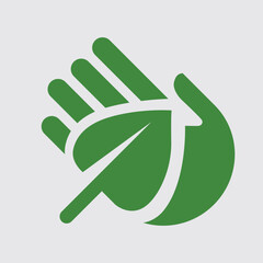 Environmental Care Hand Holding Leaf Icon