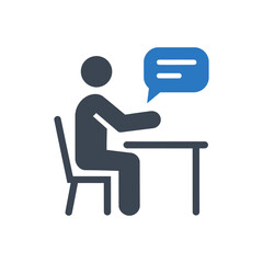 Fototapeta premium Interactive Communication Icon