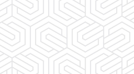 Abstract simple geometric vector pattern with hexagonal texture on white background. Bright modern simple wallpaper, bright tile background, monochrome graphic elements