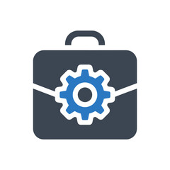 Toolbox with Gear Icon