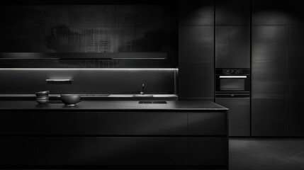 Modern Dark Kitchen Design