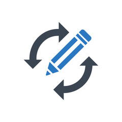 Pencil Circular Arrows Icon