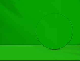 Background green shadow floor studio room photo empty gradient leaf Floor wall backdrop muslin design canvas surface texture podium eco Scene mockup product cosmetic beauty organic display stand.