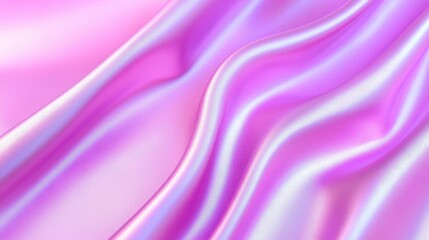 Obraz premium Luxurious Iridescent Pink Silk Fabric Drapery Elegant Soft Texture Background