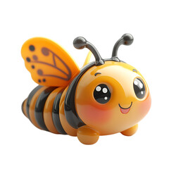 Obraz premium butterfly 3D with a funny face isolated 