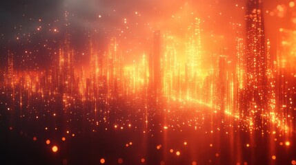 Fototapeta premium A bright yellow and orange gradient background