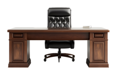 Executive table on a transparent background. isolated background.