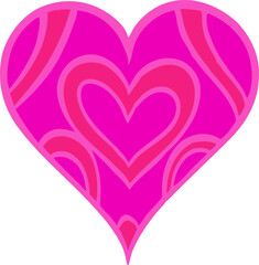 red heart wrinkled paper, love valentine