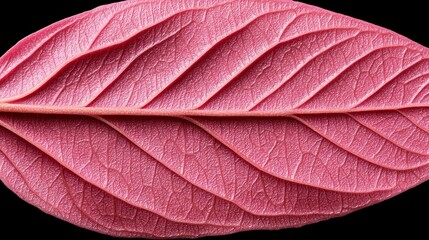 Close up Detailed Pink Leaf Texture Botanical Macro Photography Natural Pattern