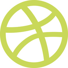 Dribbble icon logo design