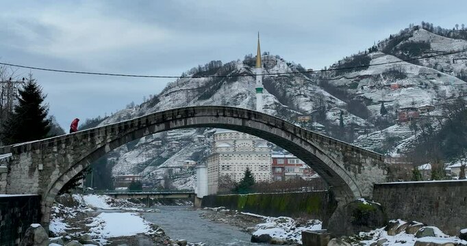 bridge in winter