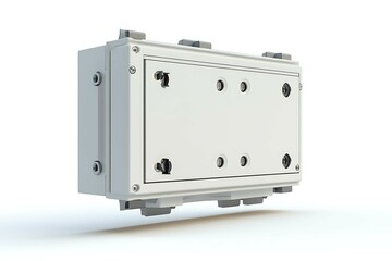 Fototapeta premium Electrical box isolated on white background