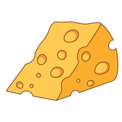 Slice of Cheese Illustration