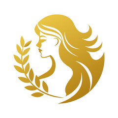 Golden beauty logo design
