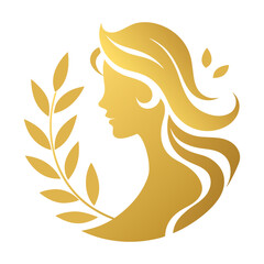 Golden beauty logo design