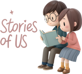 Heartwarming couple illustrations with romantic and meaningful quotes for various designs.