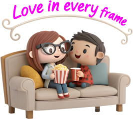 Heartwarming couple illustrations with romantic and meaningful quotes for various designs.