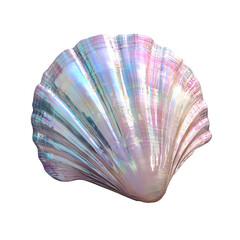 seashell on transparent