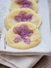 한국전통 음식 진달래 부침개