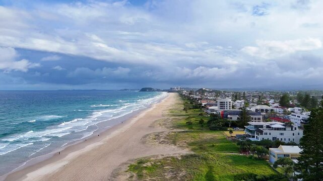 Gold Coast Beachfront Aerial View