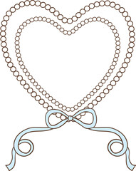 Blue Heart Shape Frame