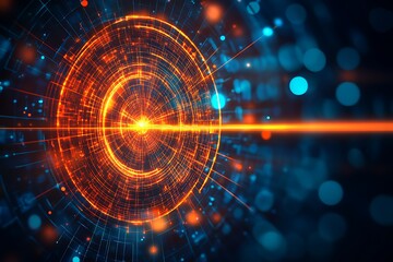 Obraz premium Abstract Futuristic Technology Design