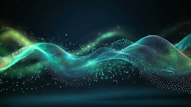 An abstract representation of a digital network background ai generated